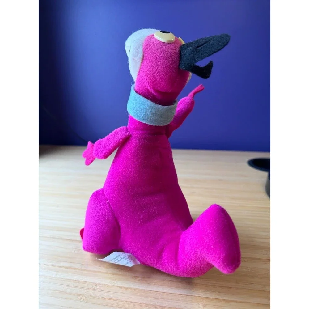 Vintage Flintstones Dino Plush Pink Strottman Hanna Barbera 9